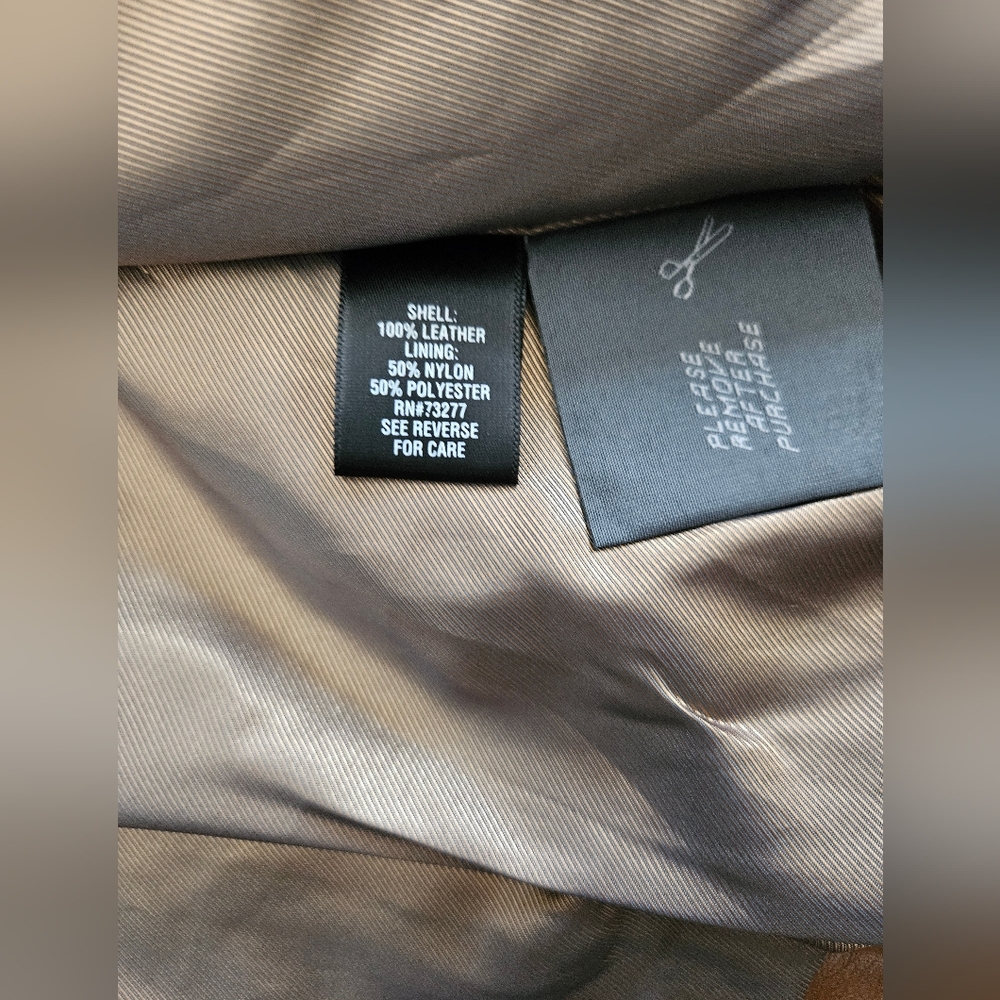 Vintage - Leather NWT Croft & Barrow "Caramel" Buttery Soft Jacket - Size XL - Picture 9 of 9